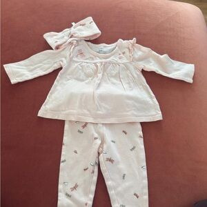 Carter's Light Pink Pajama Set with Bow